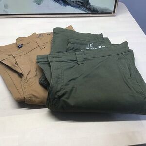 EUC  Mens George 36x34 chinos pants 97% cotton, 2 pair worn twice